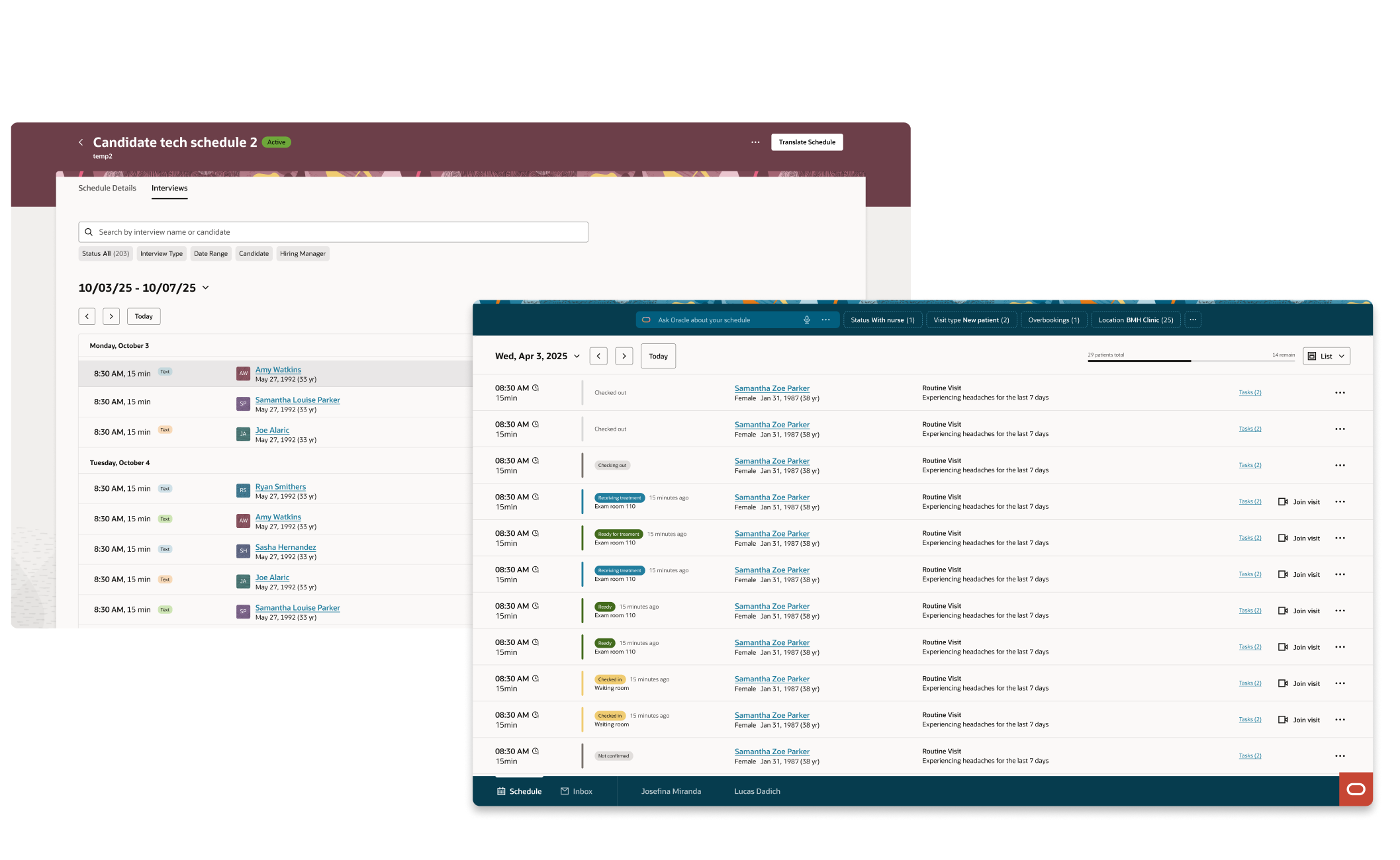 Oracle Redwood Scheduling